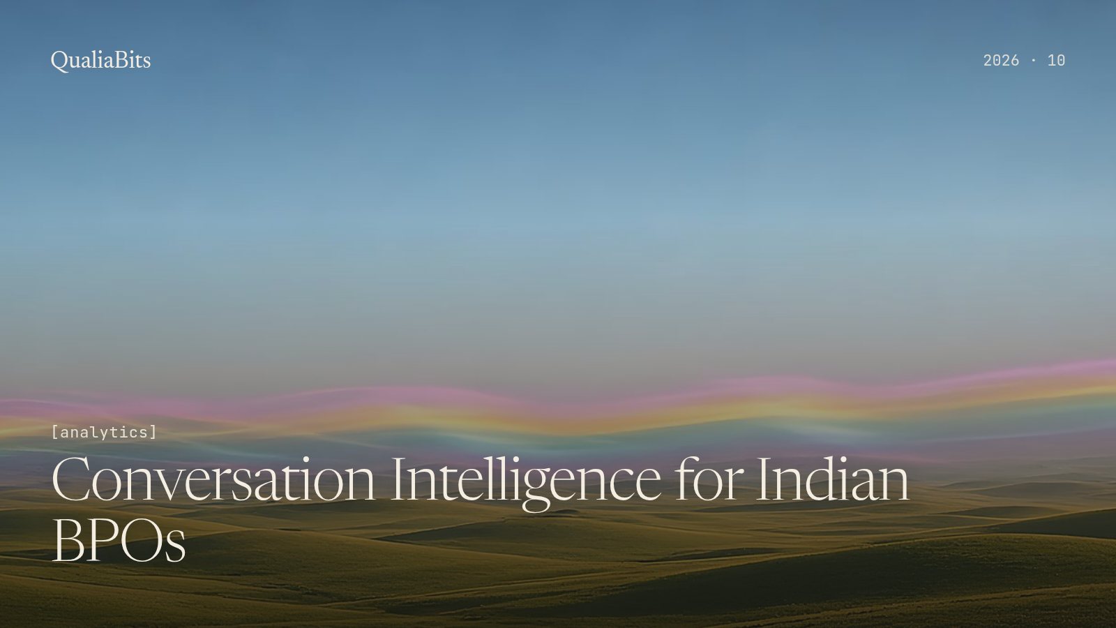 Conversation Intelligence for Indian BPOs: What It Is, How It Differs from AutoQA, and How to Buy It (2026)