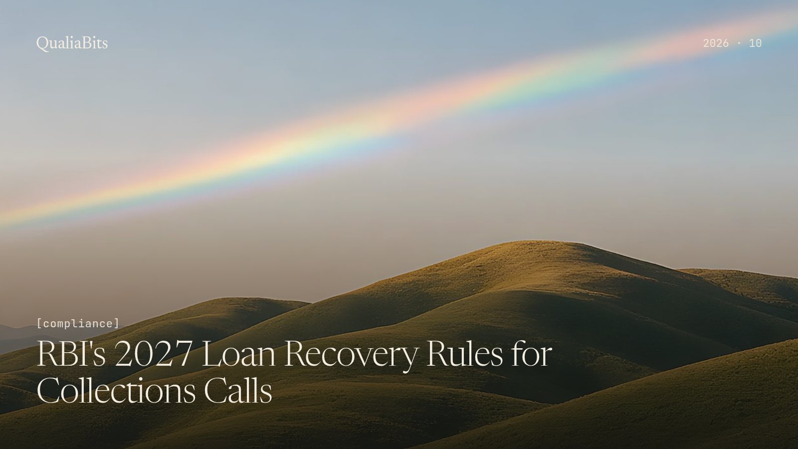 RBI's 2027 Loan Recovery Rules for Collections Calls: What Changes for Human and AI Voice Agents (QA Checklist)